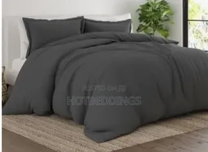 Grest Grey Duvet, Bedsheet and 4 Pillow Cases