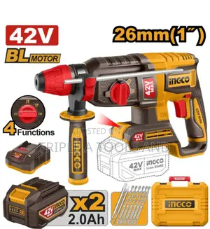 Ingco 42v 26mm Cordless Rotary Hammer (Model Crhli422682)