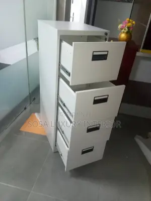 Premium Imported White 4-Drawer Office Filing Cabinet