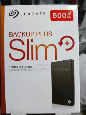 Seagate Backup Plus Slim 500gb External Hard Drive 3.0usb