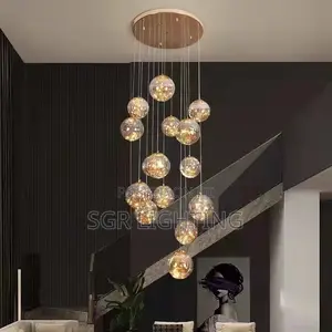 Modern Home Decoration Crystal Chandelier, Stair Pendant Lamp,M