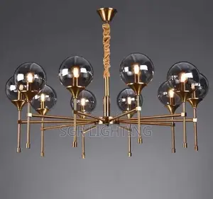 Nordic Glass Ball Led Pendant Light for Living Dining Room Kitchen