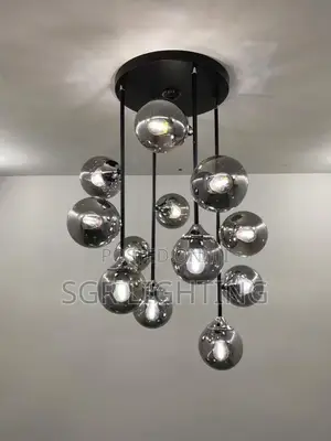 Modern Luxury Metal Chandelier Nordic Creative Led Glass Pendant Lamp
