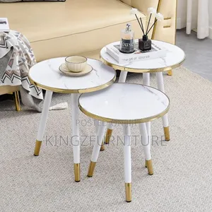Exotic Set of 3 Nesting Coffee End Tables