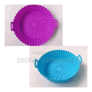 2in1 High Quality Reusable Silicone Airfryer Liner Plate