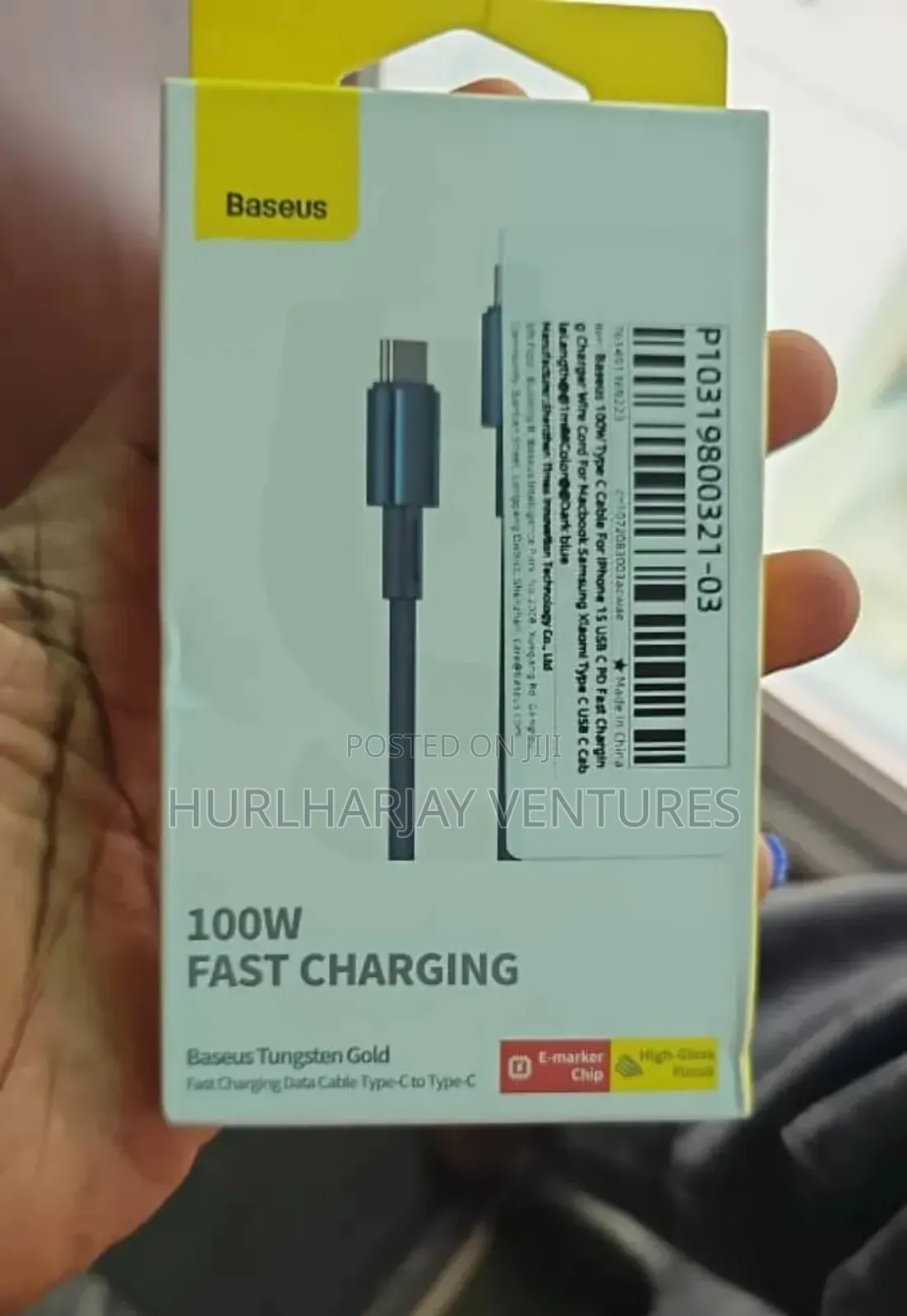 1m Baseus Pd (Type C to C) Data Cable