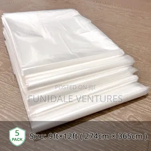 12 X 9 Ft Xl Disposable Plastic Drop Cloths for Painting Protection