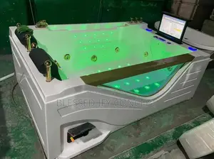 England Luxury Smart Jacuzzi With Led Lighting Built-in Tv Console.
