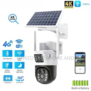 Generic CCTV Camera V380 Max 4g Dual Lens Solar PTZ Mini Outdoor