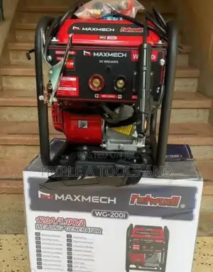 Welding Generator Wg-200a Start And Weld