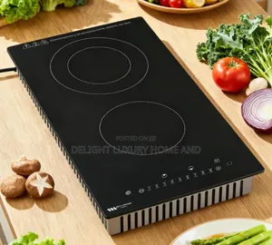 2 Burner Hot Plate Black
