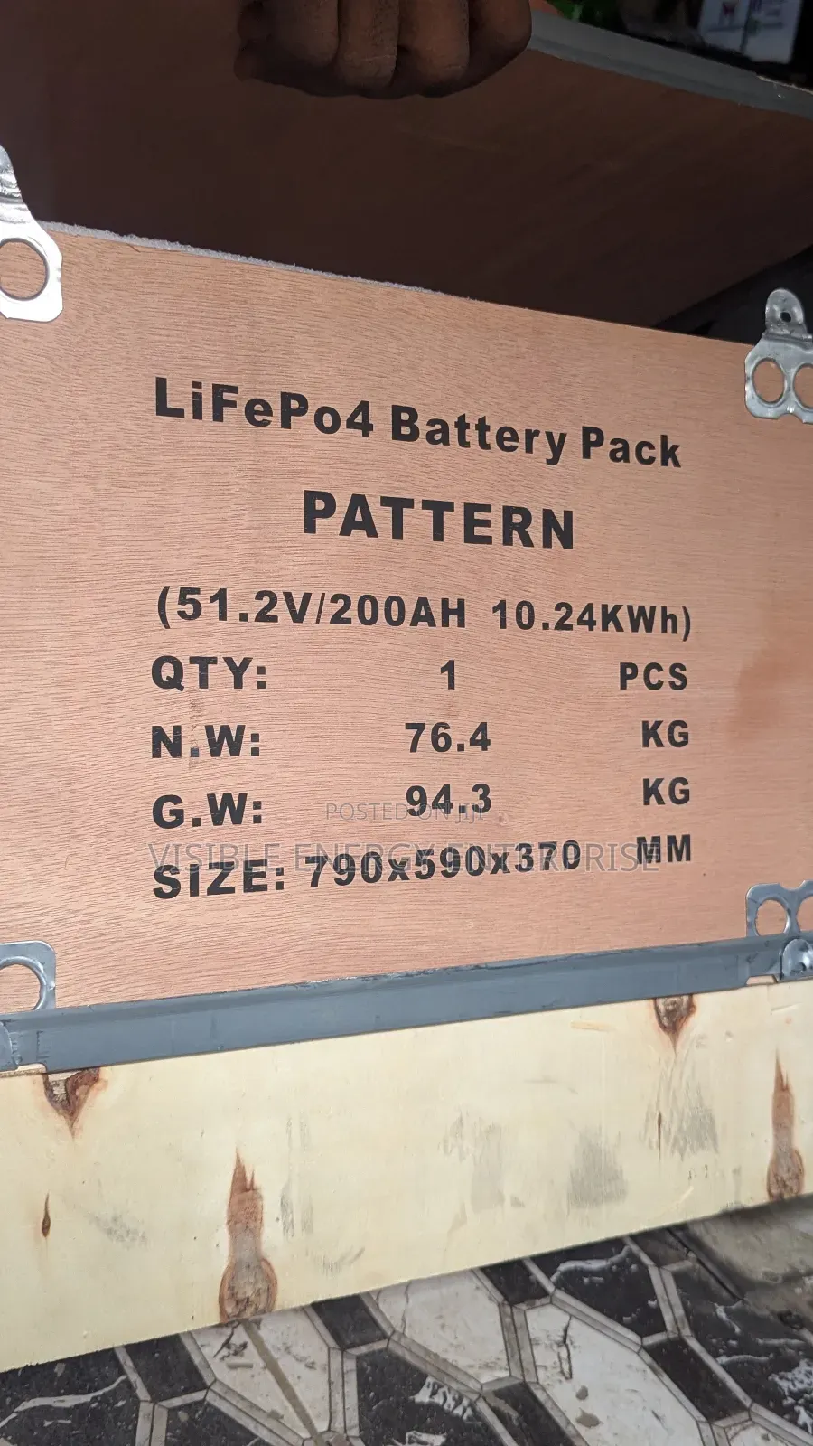 Pattern Pd-10kw Lifepo4 Lithium Battery