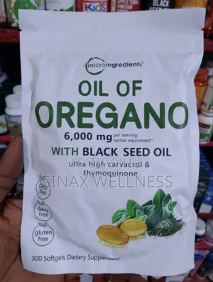 Oil of Oregano Softgels With Black Seed Oil (300 Softgels)