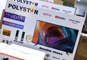 Brand New Polystar 43" Smart Tv Ultra Hd Display
