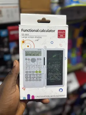 Functional Calculator With LCD Screen Notepad