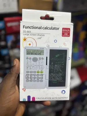 Functional Calculator With LCD Screen Notepad