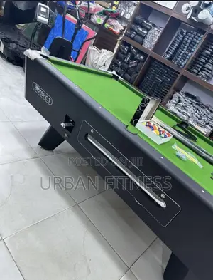Foreign “Hotshot” Marble and Coin Snooker Table