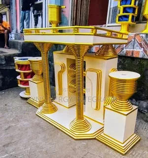 Unique Church Pulpit and Accessories