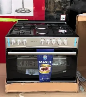 Maxi 90x60 Electric Gas Cooker 6 Burnas