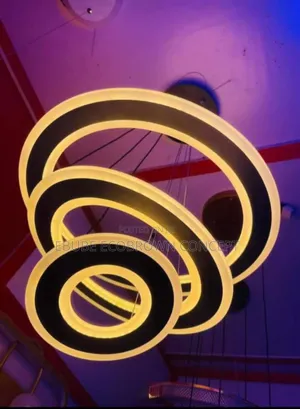Latest Design Luxury 3 Rings Chandelier Led Light. 3 Colors