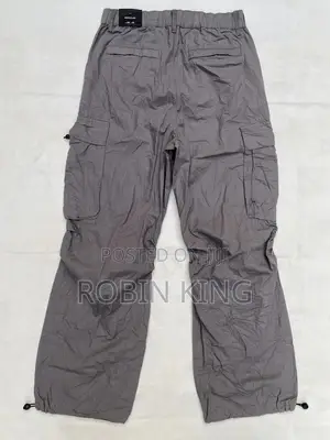 Canda Gray Cargo Combat Trousers Wide Fit W28/30 L42