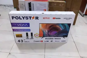 New Polystar Smart Tv 43" Uhd Screen