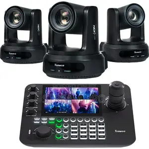 Tenveo All-in-one 1080p Sdi/Hdmi/Ip/Ndi Ptz 3-camera Kit With Joystick