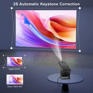 Smart 1080p Projector With Built-in Apps Outdoor Movie Projector