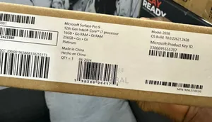 New Laptop Microsoft Surface Pro 9 16GB Intel Core i7 SSD 256GB