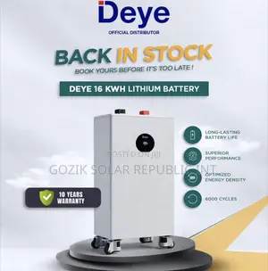 Deye 16kwh 48v Lithium Ion Battery. Strongest