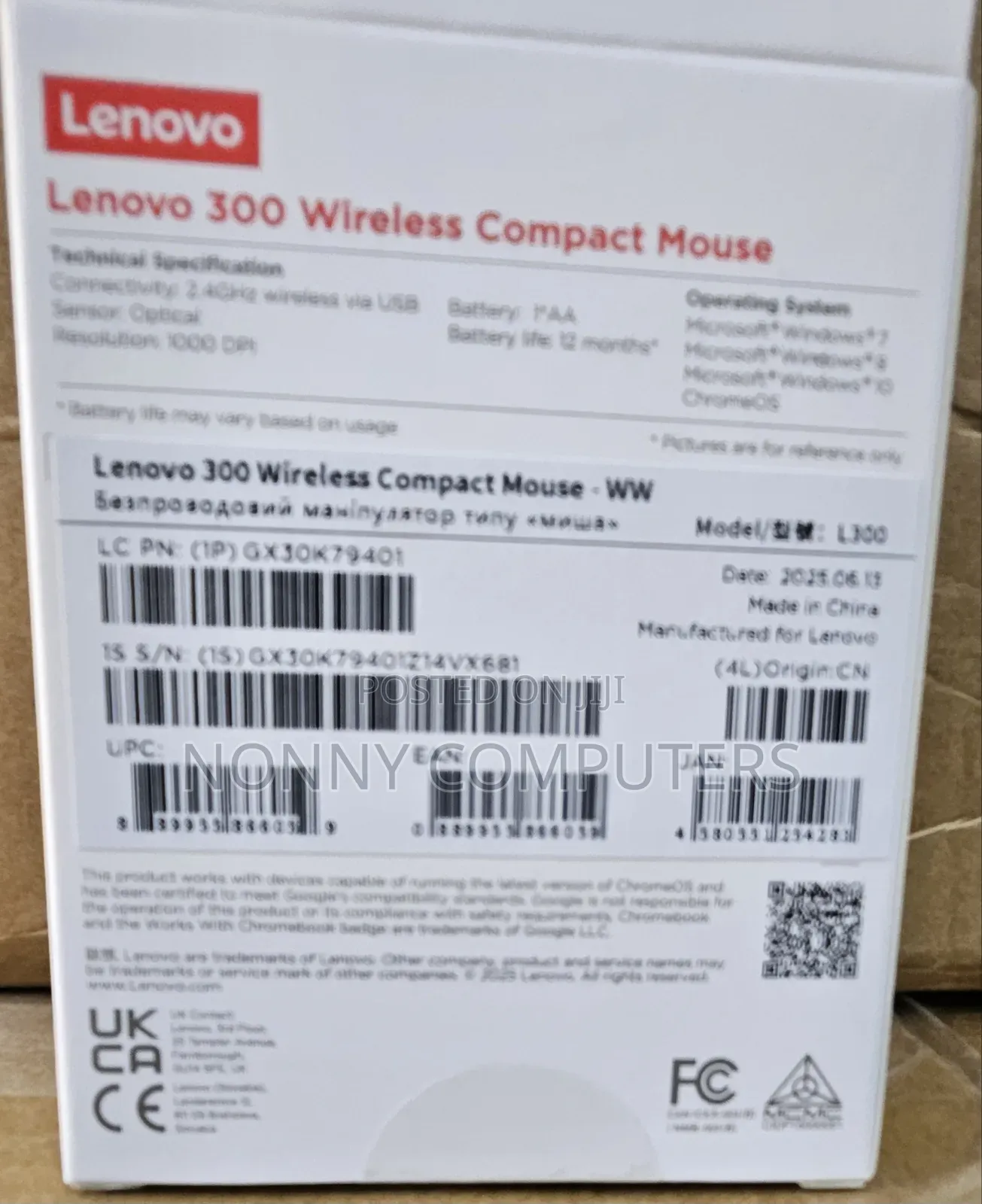 Lenovo 300 Wireless Compact Mouse
