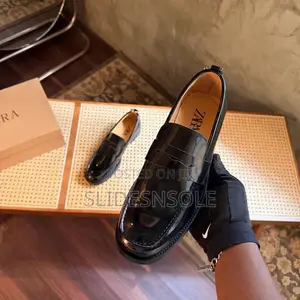 The Zara Patent Penny Loafers