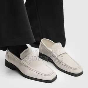 Japanese Embroidery Logo Plaque Suede Loafers