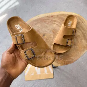 New Zara Buckle Slippers
