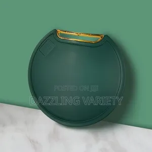 Big Size Green and Gold Chopping/Cutting Board - Round Shape