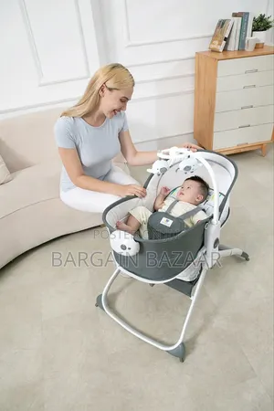 All-in-One Baby Comfort – Mastela 6-in-1 Bassinet (Grey)