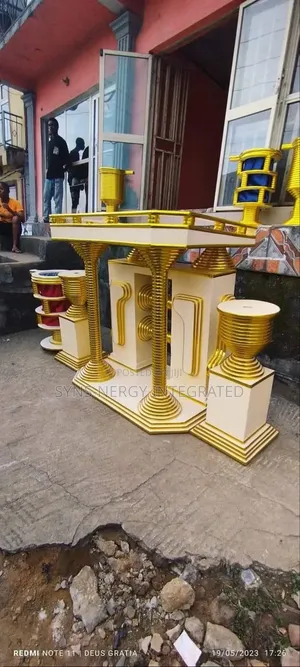 Original Wooden Church Pulpit Set