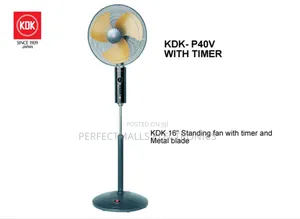 Kdk 16 Inches Powerful Metal Blade Fan With Timer P40v
