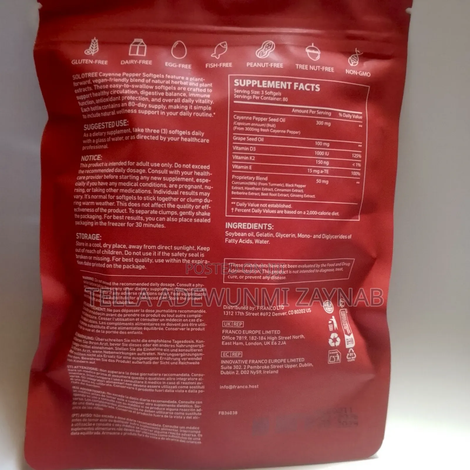 Cayenne Pepper Softgel