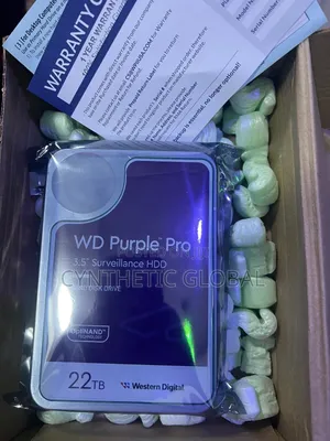 Western Digital 22tb Wd Purple Pro Surveillance Hard Drive