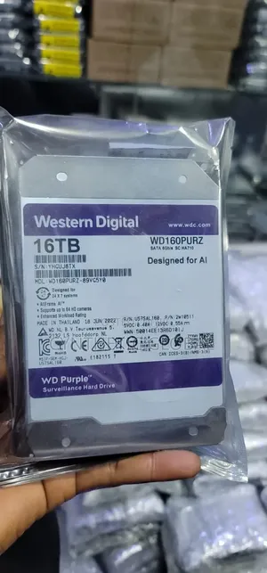 Western Digital Purple 16tb Surveillance Hard Drive (Model: Wd160purz)