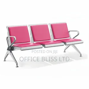 Heavy-Duty Reception Waiting Chair - Pink