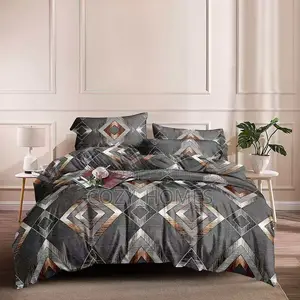 Bold Geometric Bedsheet and Duvet Set (4x6)