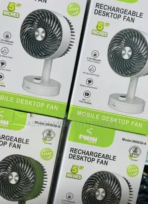 Iwin Rechargeable Desktop Fan 5 Inches