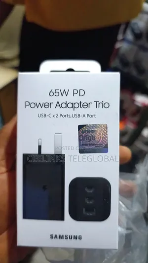 Original 65w Usb - Type C *2 Ports Samsung Adapter
