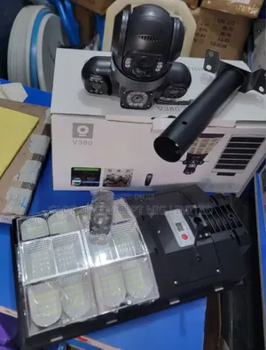 Triple Lens Solar Camera With Street Light
