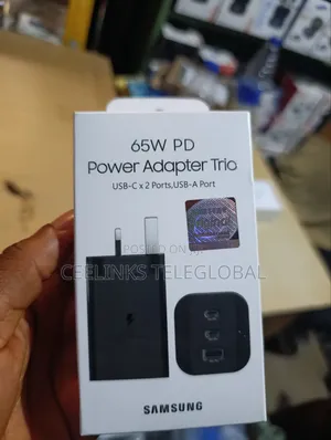 New 65w Usb - Type C X2 Ports, Usb- A Port Samsung Adapter