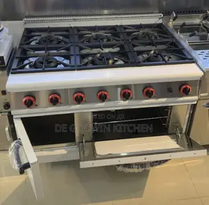 Stainless Steel High Quality 6 Burners Gas Cooker