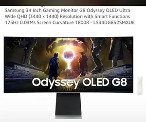 Samsung 34 Inch Smart Gaming Curved Monitor G8 Odyssey Oled Ultrawide