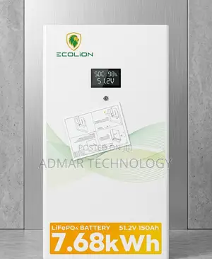 Ecolion 7.68kwh 51.2v 150ah Lithium Ion Battery